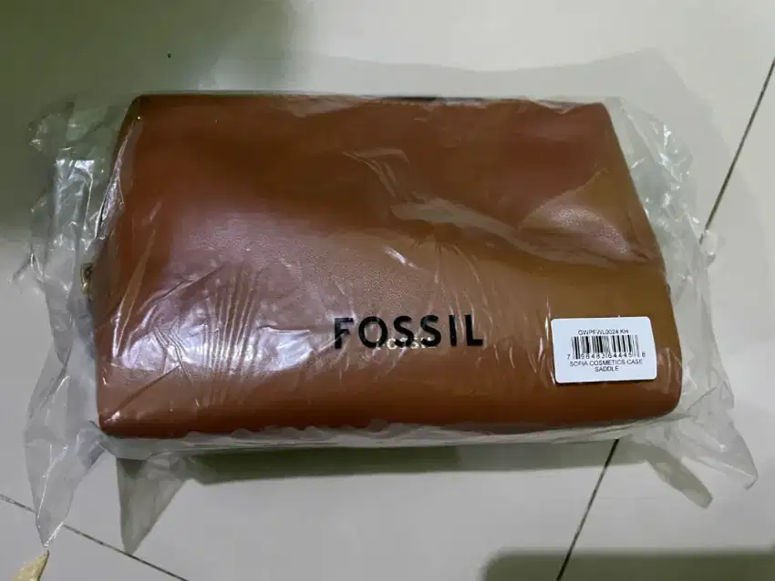 dijual tidak cepat murah rugi sofia cosmetic case fossil original