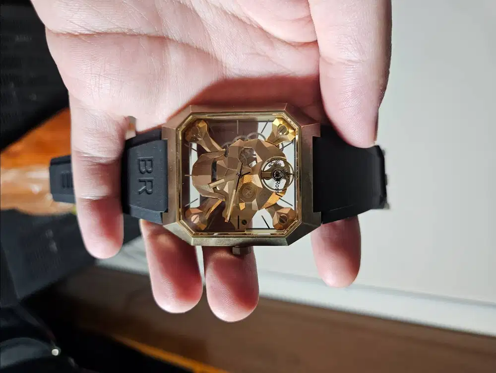 DIJUAL JAM TANGAN BELL & ROSS BR 01 SKULL BRONZE
