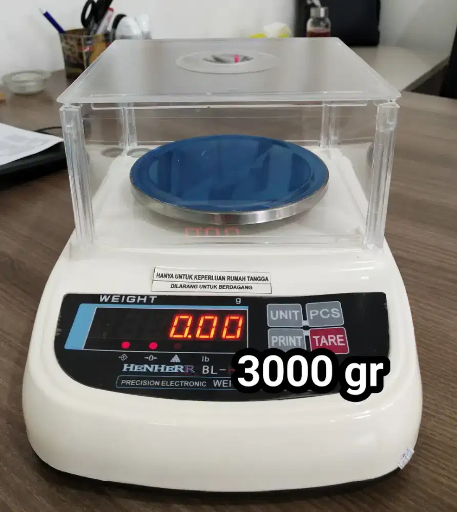 TIMBANGAN DIGITAL 3000 G Analytical Presisi New Tera Original Henherr