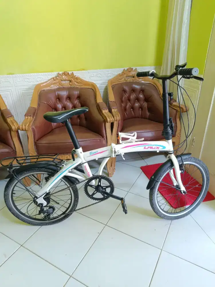 Sepeda Lipat Folding Bike Laux Roma design in Italy 20 inci 7 speed