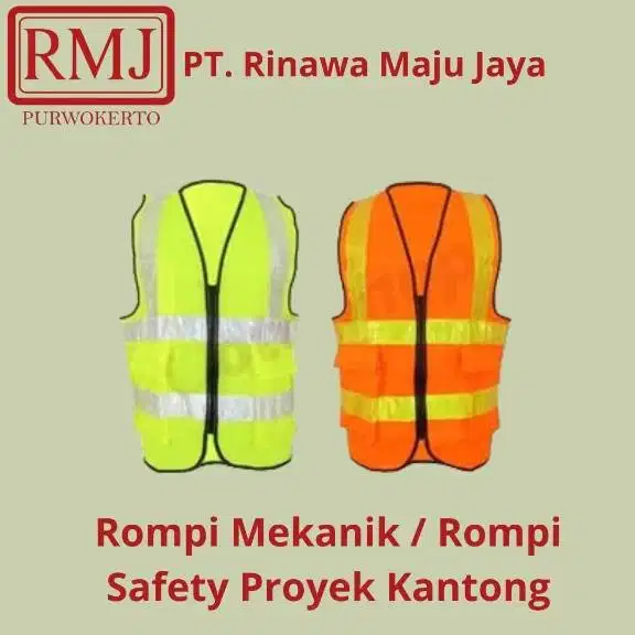 Rompi Mekanik / Rompi Safety Proyek 2 Kantong