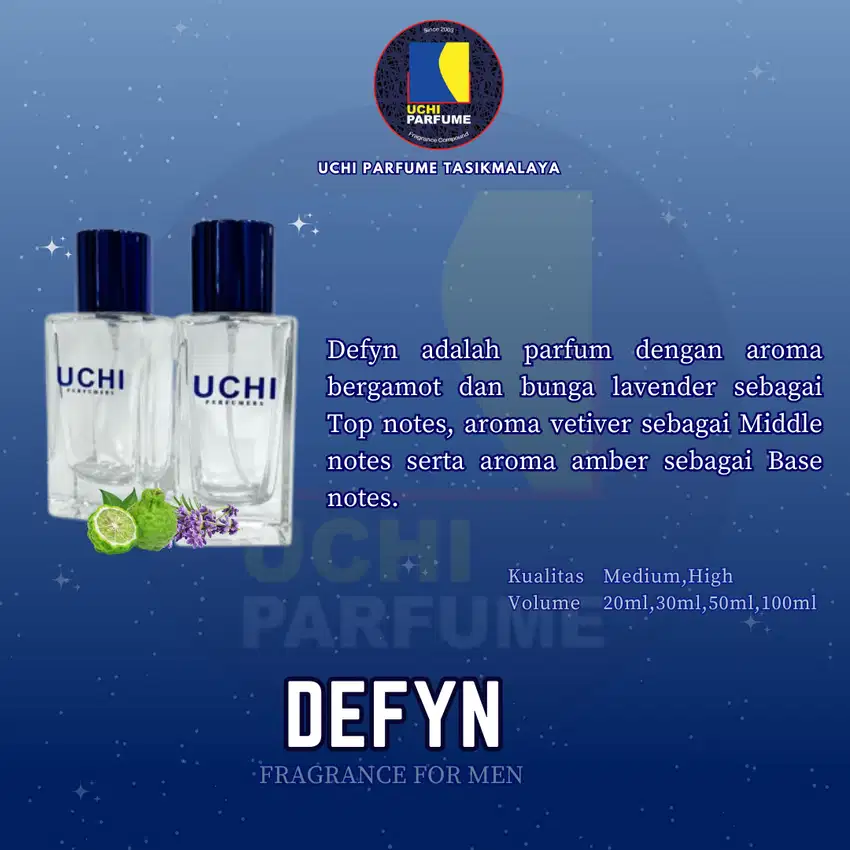 Uchi Parfume Best Seller Parfum CK DEFYN (20ml,30ml.50ml,100ml)