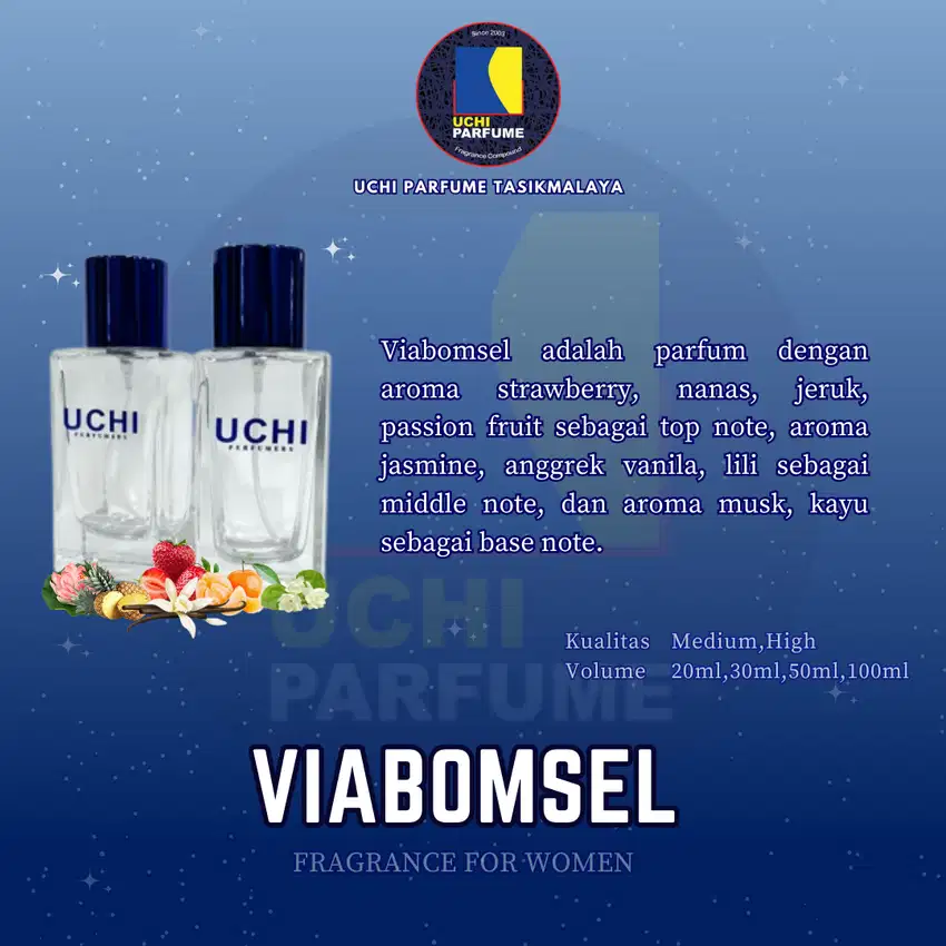 Uchi Parfume Best Seller Refill VA. VIABOMSEL (20ML, 30ML, 50ML,100ML)