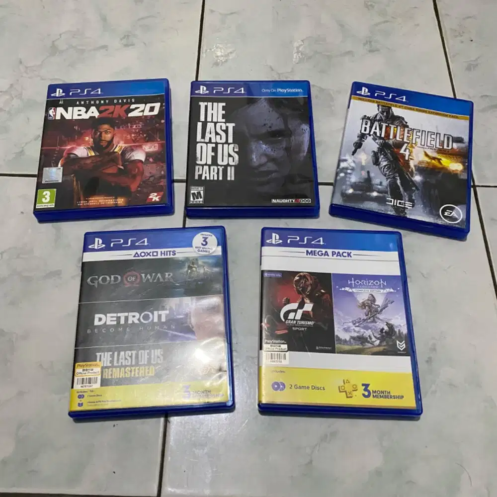 BD / KASET PS4: THE LAST OF US PART II, NBA, GRAN TURISMO, DETROIT