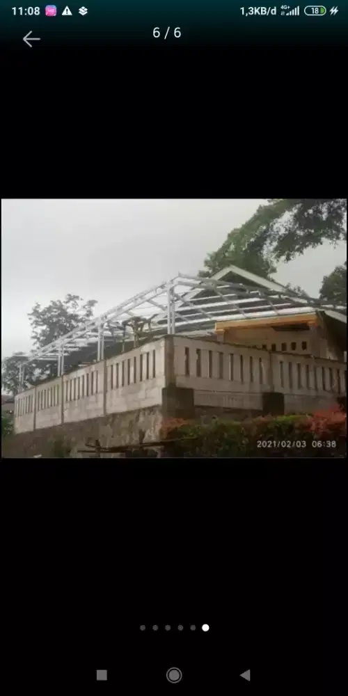 Jasa bongkar pasang atap baja ringan 019