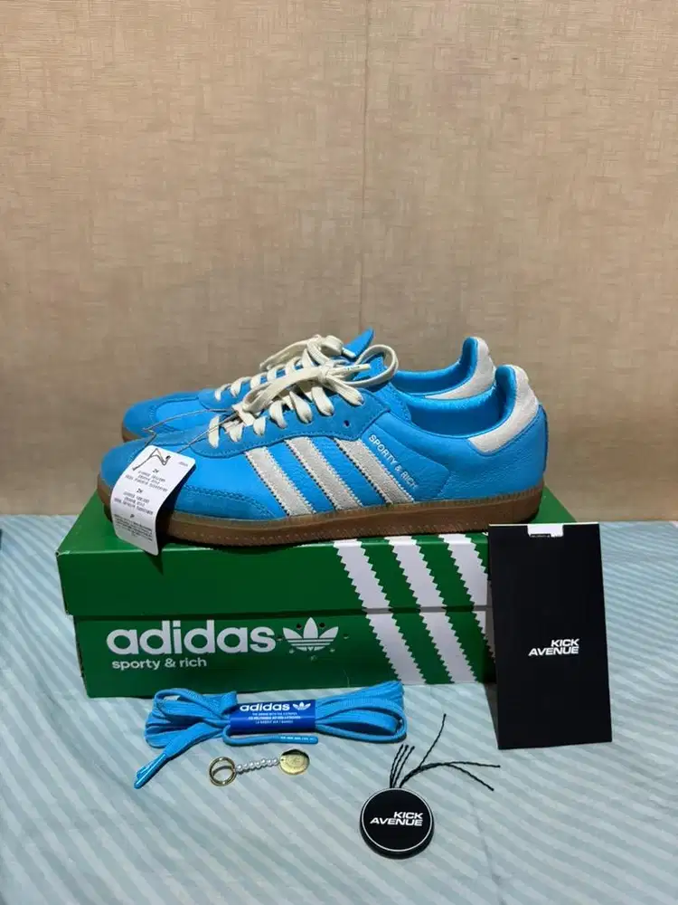 Adidas Samba Sporty and Rich Blue grey Original