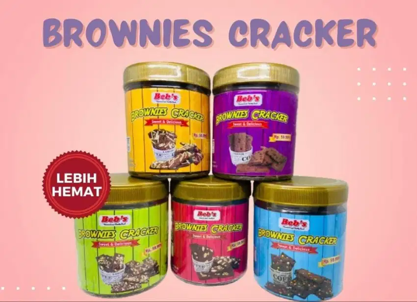 Brownies cracker bebssnack (keripik brownies) murah crispy brownies