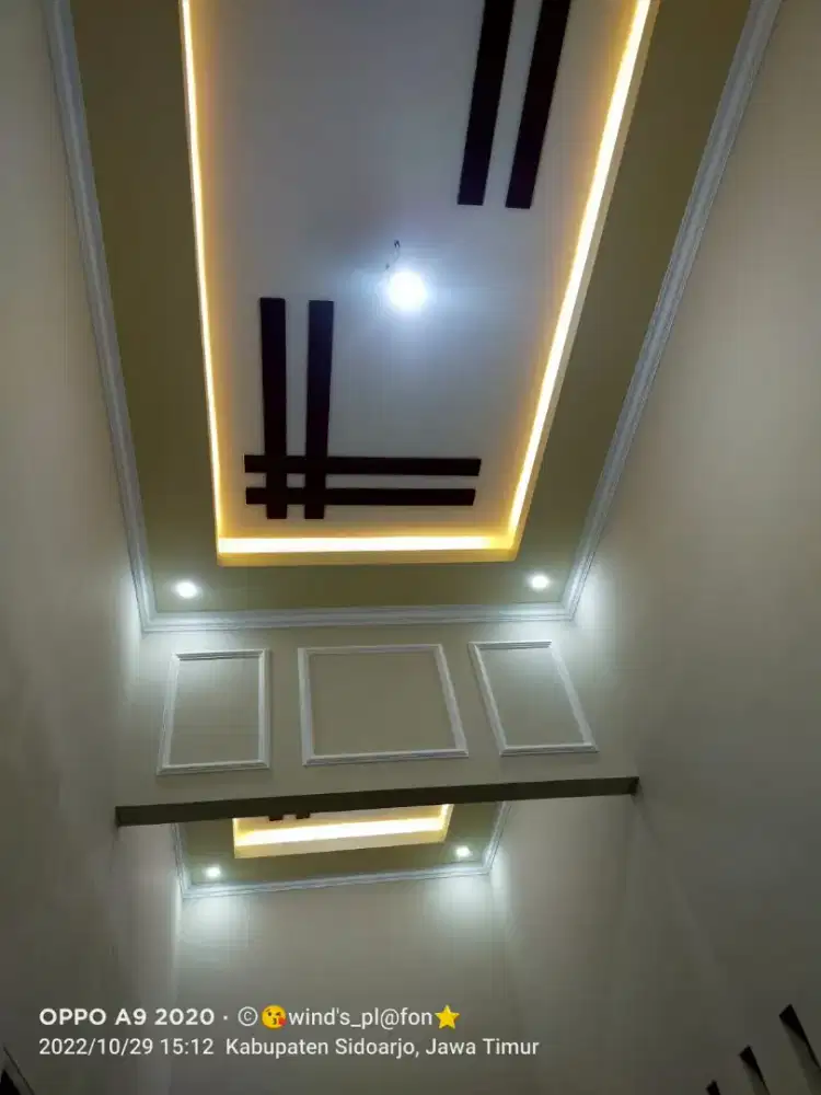 Pemasangan wallmolding canopy plafon gypsum pvc murah lokasi anda