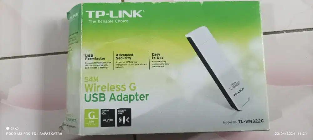 TP Link Wireless Adapter TL-WN322G