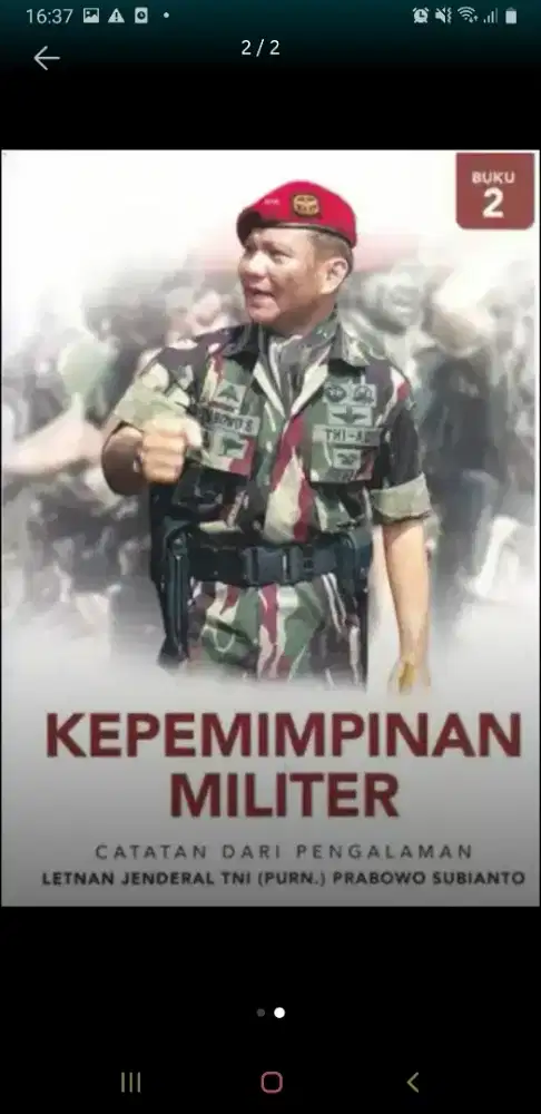 Buku Kepemimpinan Militer - Prabowo Subianto Buku 1 & 2