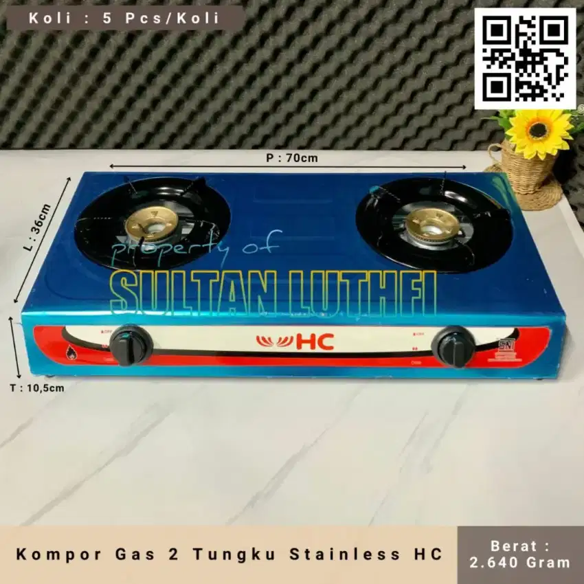 Kompor gas HC 1 tungku & 2 tungku