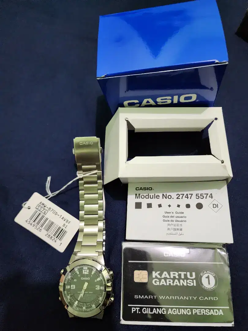 Casio AMW-870 Analog & Digital Original Casio Indonesia