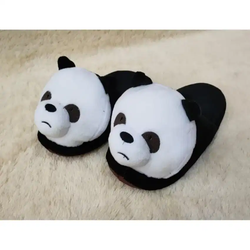 Sandal boneka panda rumah/ sandal kamar