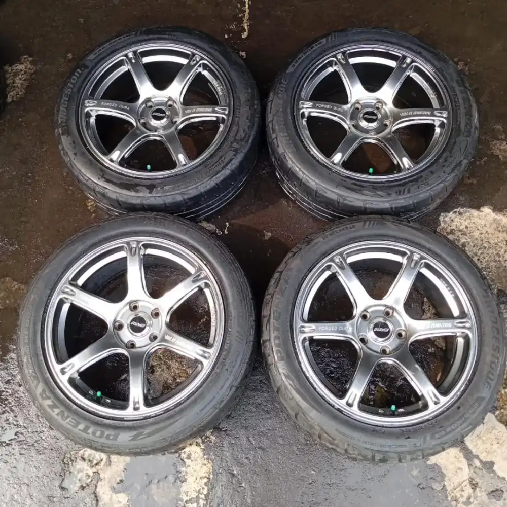 Velg TE37 dura r18 5x114.3 lbr8/9 et40 sepaket ban