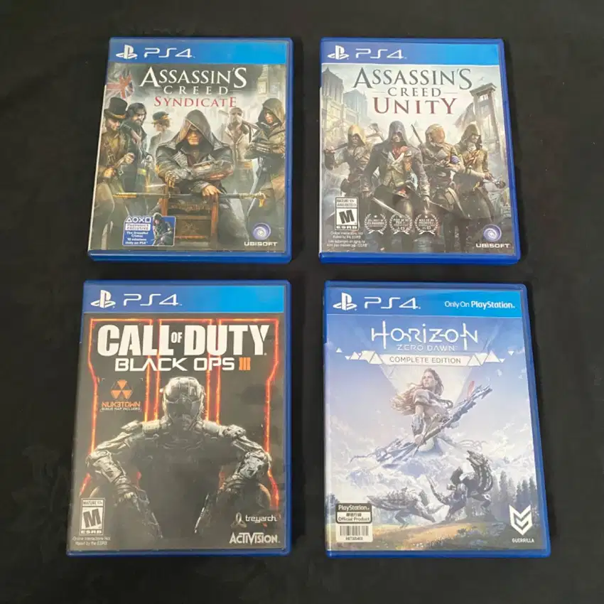 BD / KASET PS4: Call of Duty, Assasin's Creed, Horizon Zero Dawn