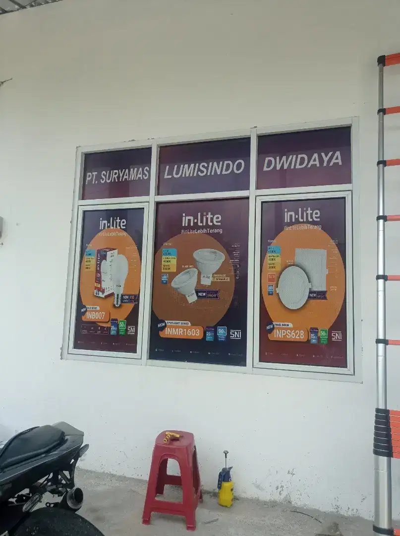 Sticker one way printing