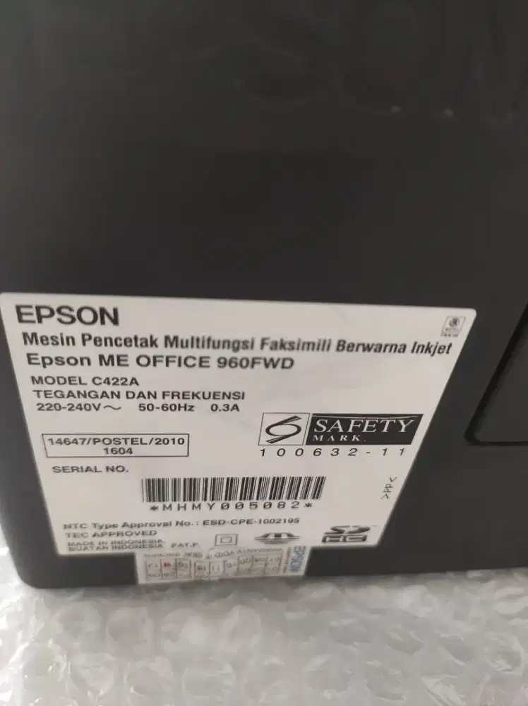 Printer Epson office Multifungsi, scan, fax