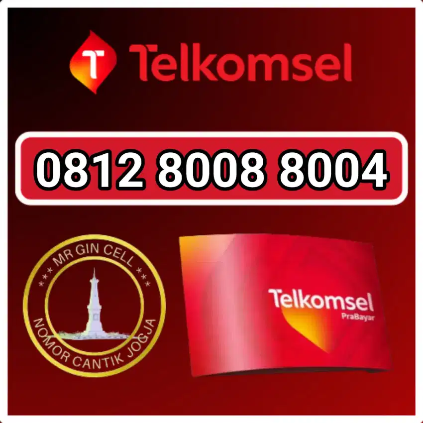 Nomor cantik telkomsel simpati rapi 8008 8004