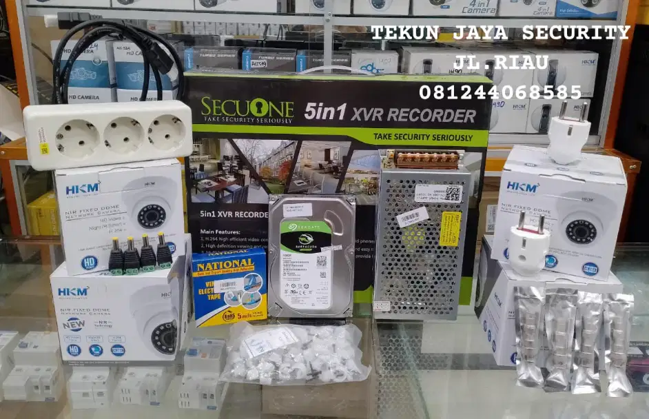 PAKET CAMERA CCTV 4 TITIK AHD