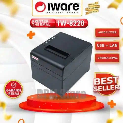 Printer Kasir Thermal 80MM IWARE IW-8220 USB+LAN Autocutter