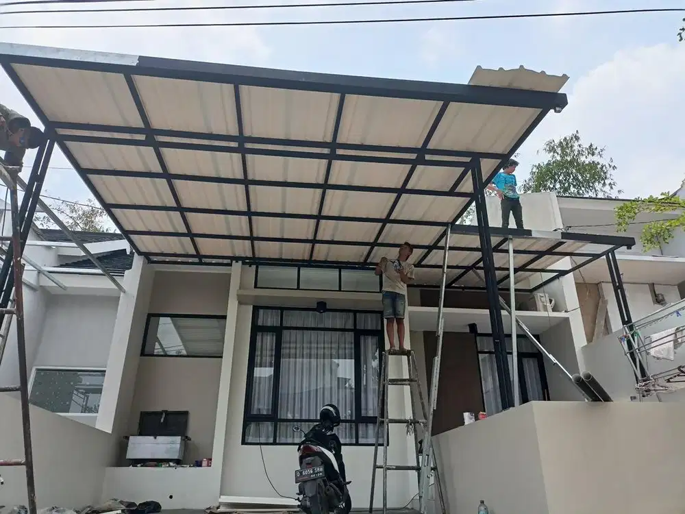 Kanopi atap alderon single, kanopi rangka hollo galpanis *301*