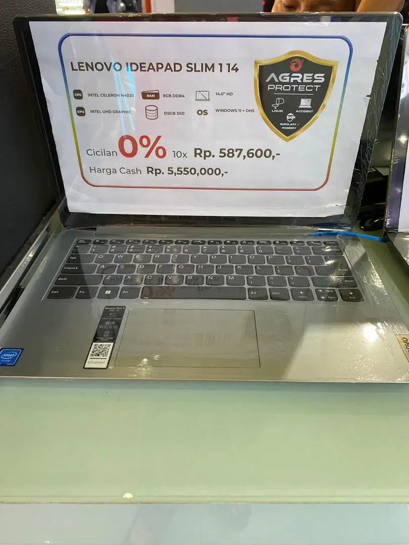 Promo Bebas 2X Cicilan Lenovo Ideapad Slim 1 N4020 Ram 8/512