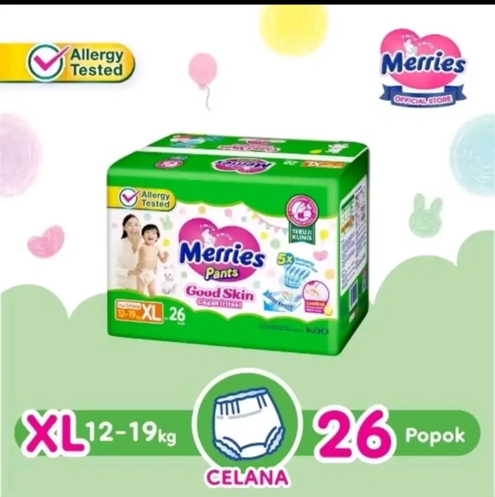 Pampers merries xxl 28