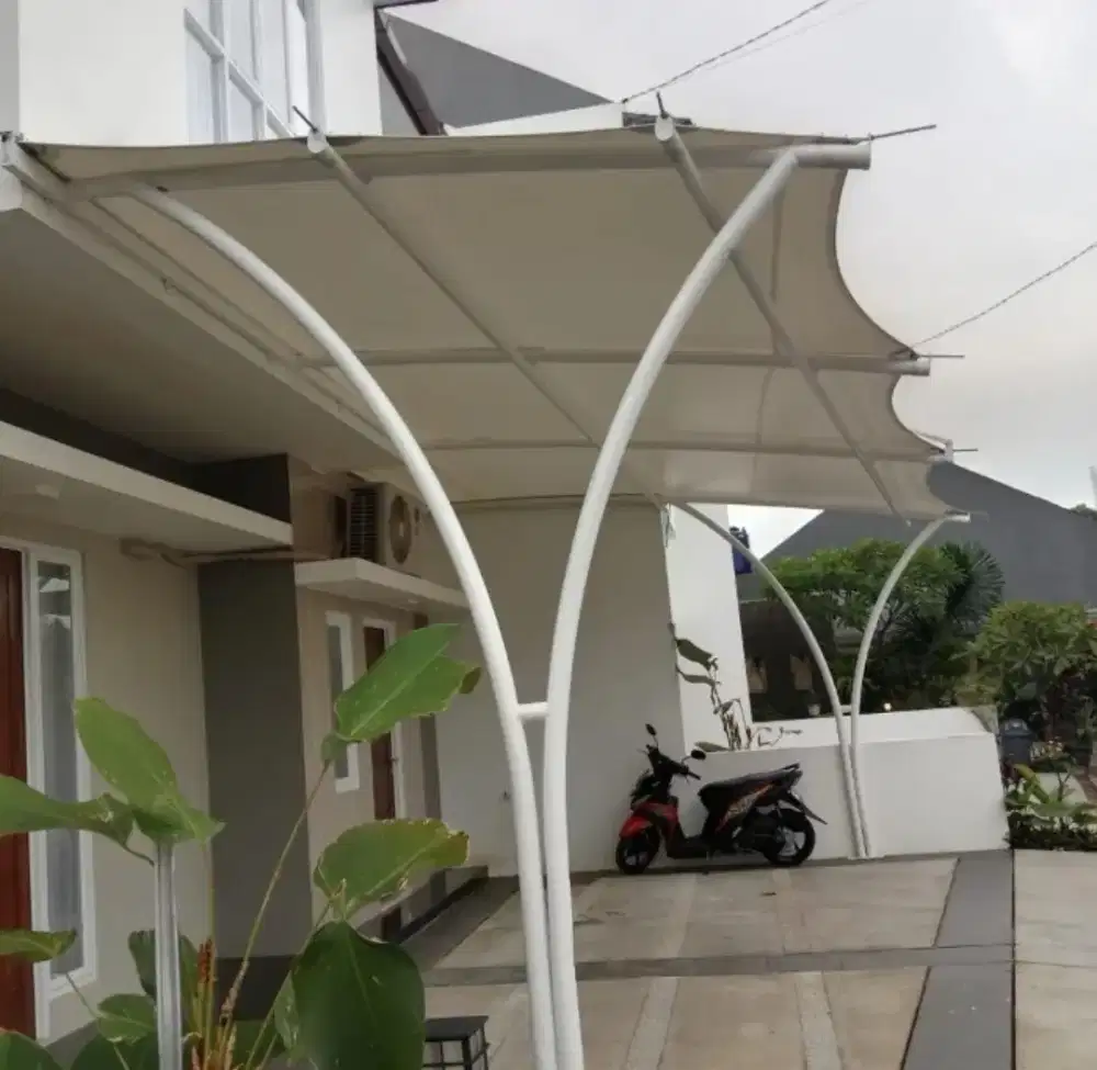 Pasang Atap Canopy Membrane Modern