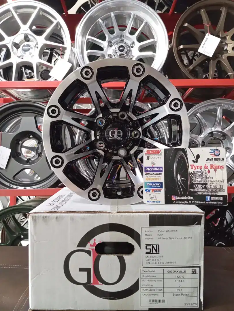 Velg oakville r14 5x114.3 lbr7 et0