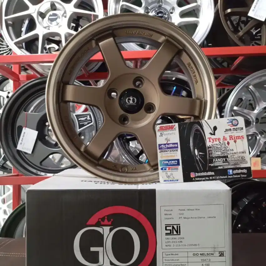 Velg gio te37 r15 4x100 lbr7 et35