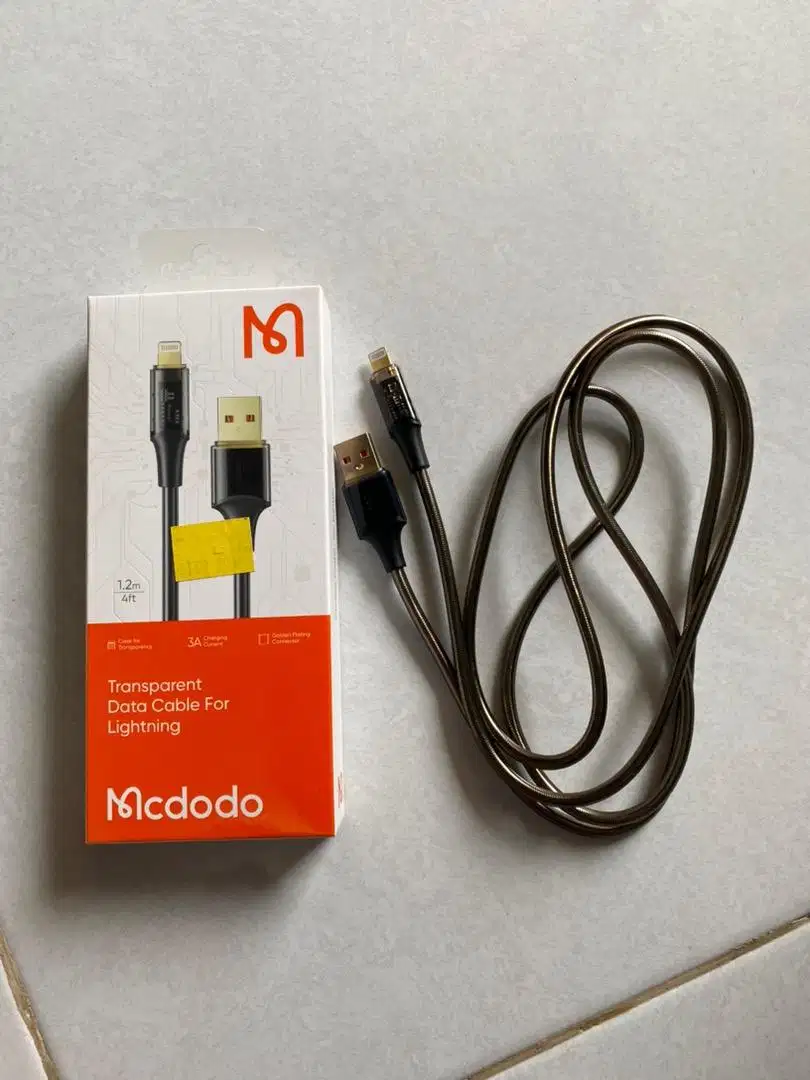 Kabel data charger iPhone merk Mcdodo USB A to Lightning