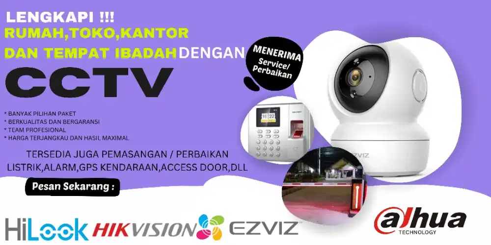 JASA PEMASANGAN DAN PERBAIKAN CCTV BISA LUAR KOTA