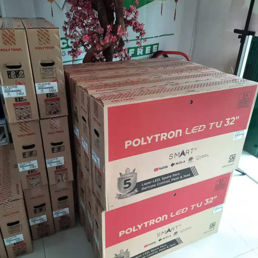 SMART TV POLYTRON 32IN, BISA INTERNET,WIFI,YUTUBE, COD BAYAR DI TEMPAT