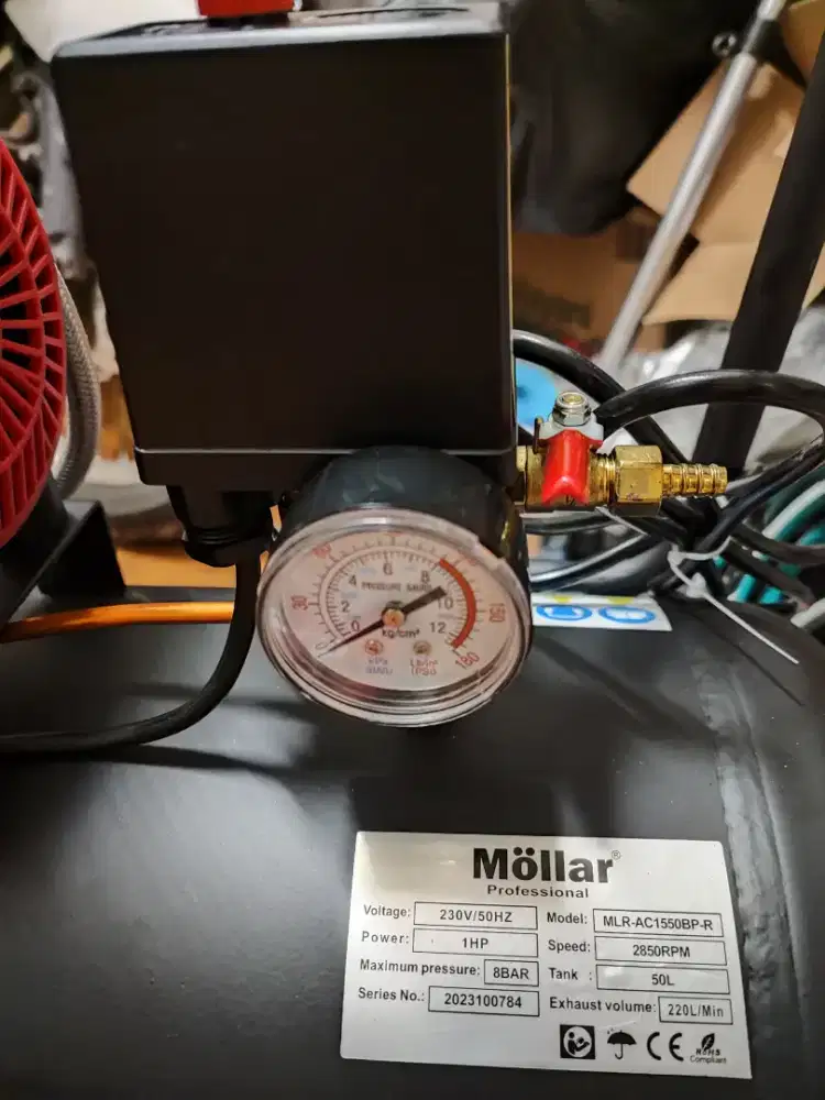Kompresor MOLLAR MLR-AC1550BP-R Oiless Silent 1PK/50Liter(High Speed)