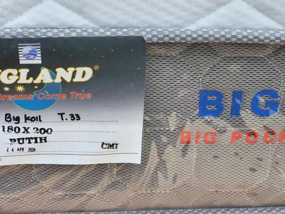 Promo Matras / springbed bigland big koil big pocket 180