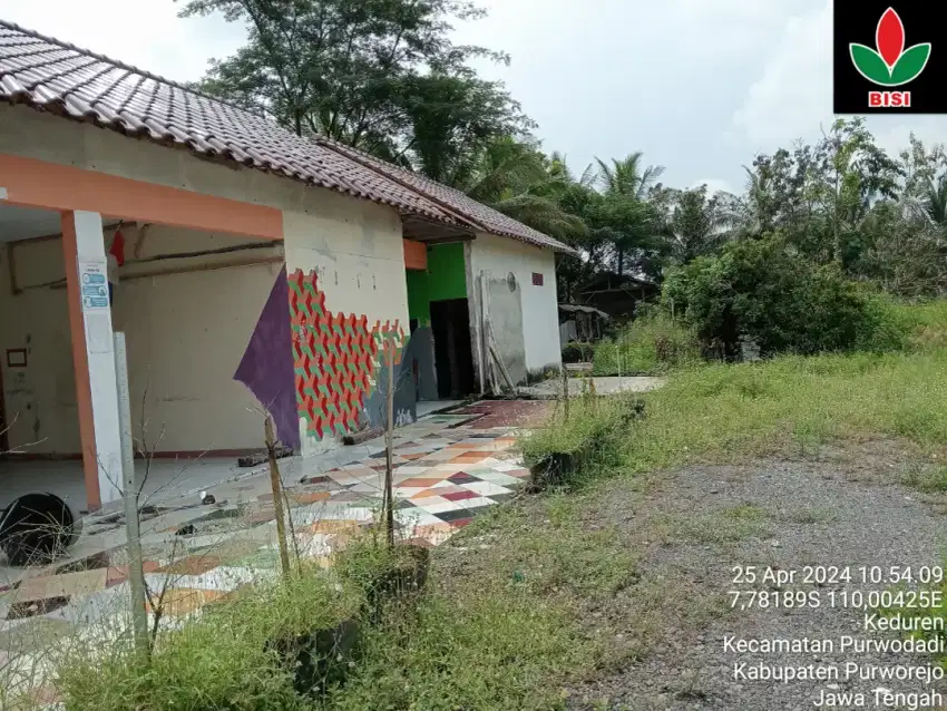 Jual tanah bonus rumah di jln. Nasional Yogya Purworejo