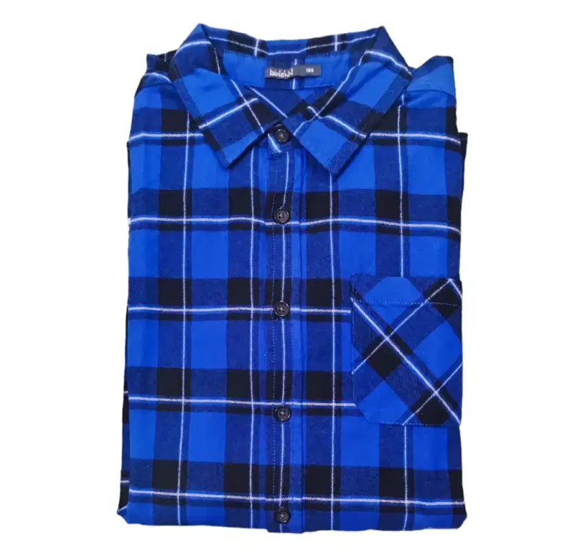 Kemeja Flanel Kotak-Kotak Pria