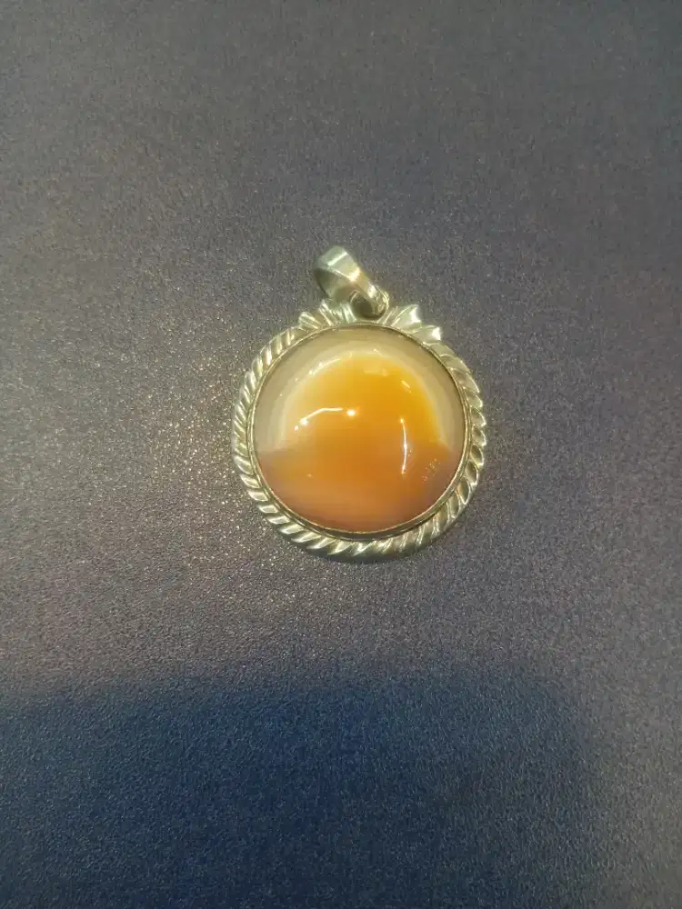 Liontin Akik Gambar Matahari terbit