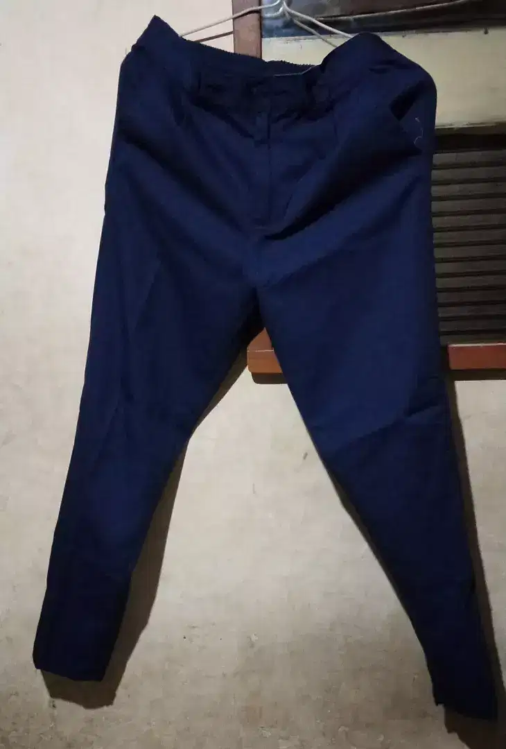 CELANA BAGGY NAVY+ MANSET KAOS HITAM PL