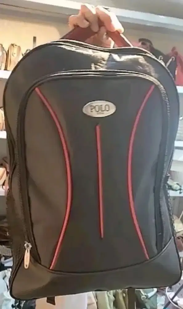 Tas ransel anak tas sekolah polo hitam