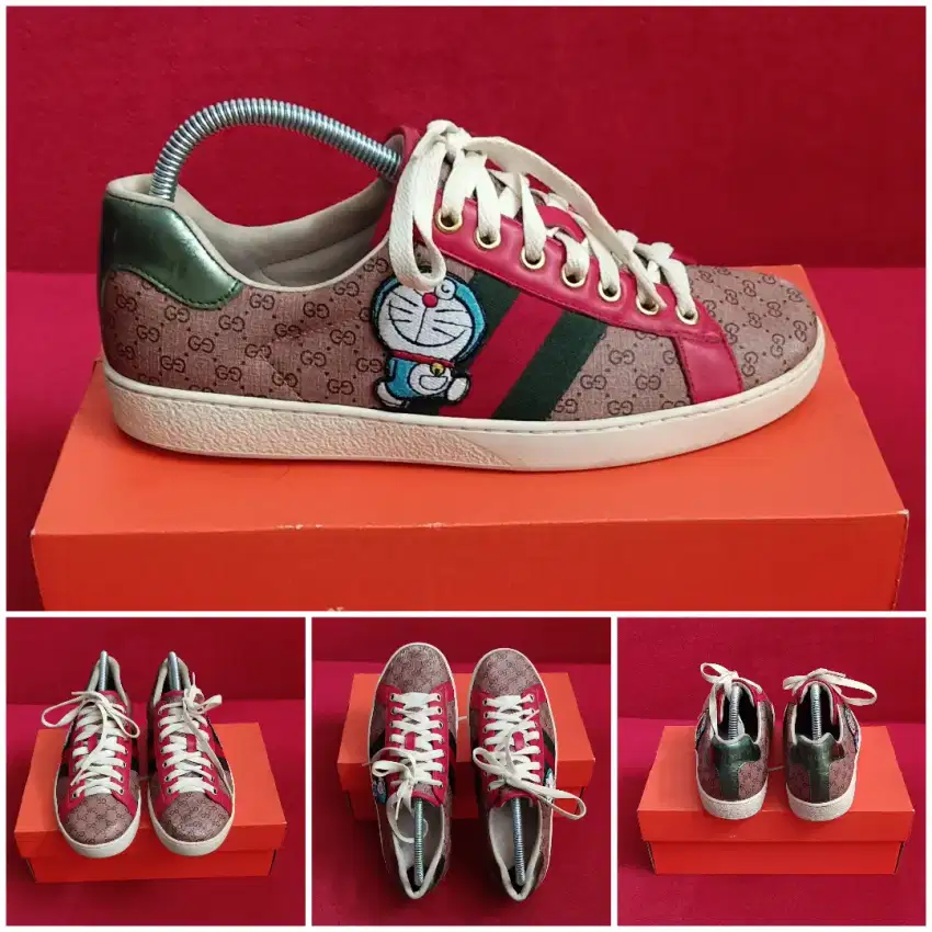 Sepatu Gucci Doraemon size 39 original ( prelove ) NEGO mewah