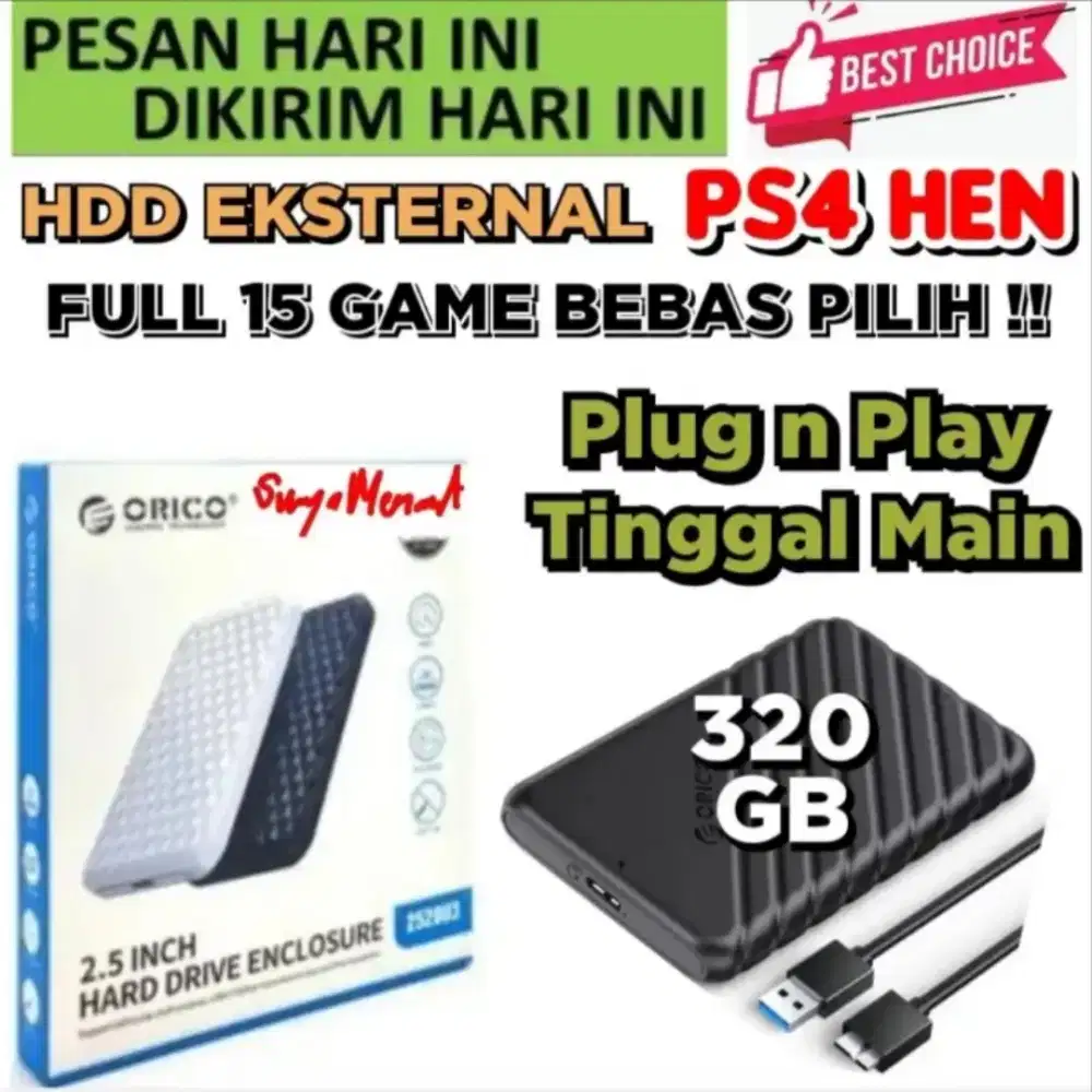 HDD GAME PS4 320GB (Baca Deskripsi) Harga Mrh Meriah