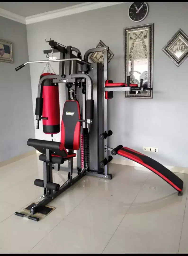 Alat fitnes home gym satu sisi beban 75 kg