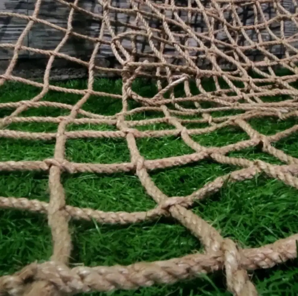 jaring outbound tali manila 10mm, jaring pengaman, jaring panjat dll