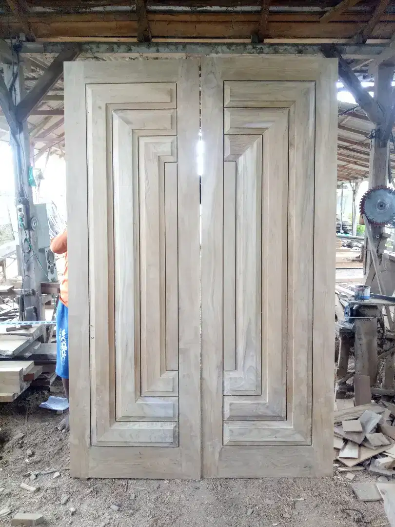 Kusen pintu kayu jati KW1