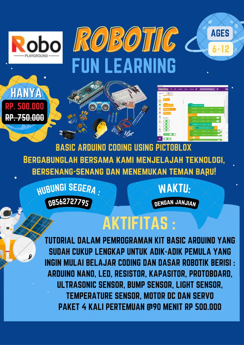 Kursus Robotik dan coding untuk anak-anak
