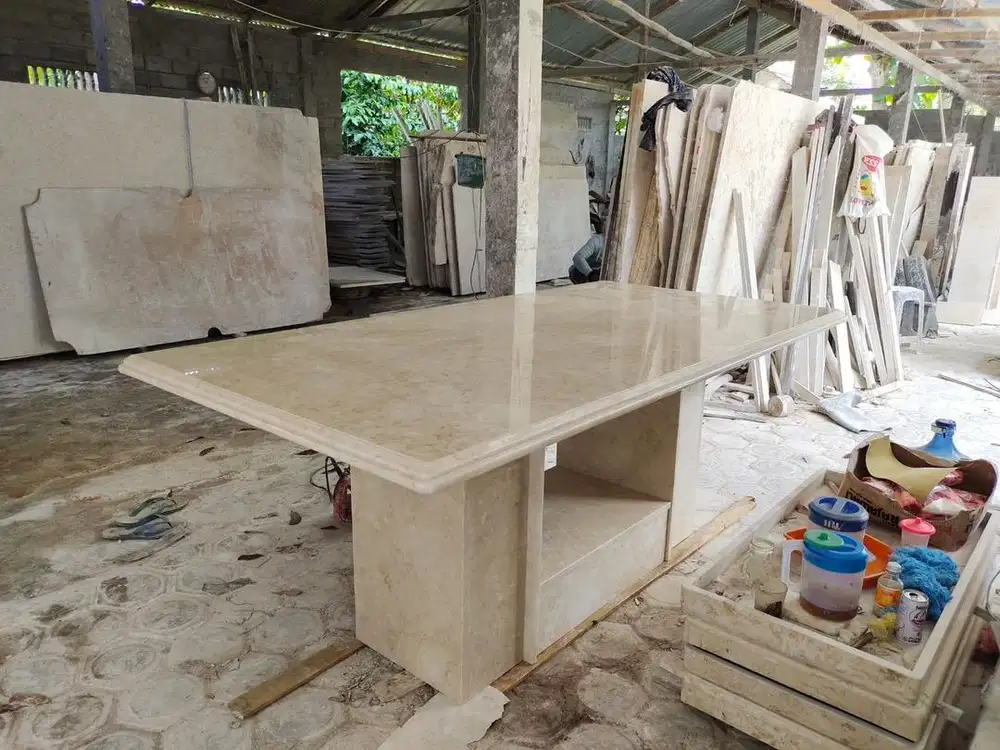MEJA MAKAN FULL MARMER IMPORT MEWAH