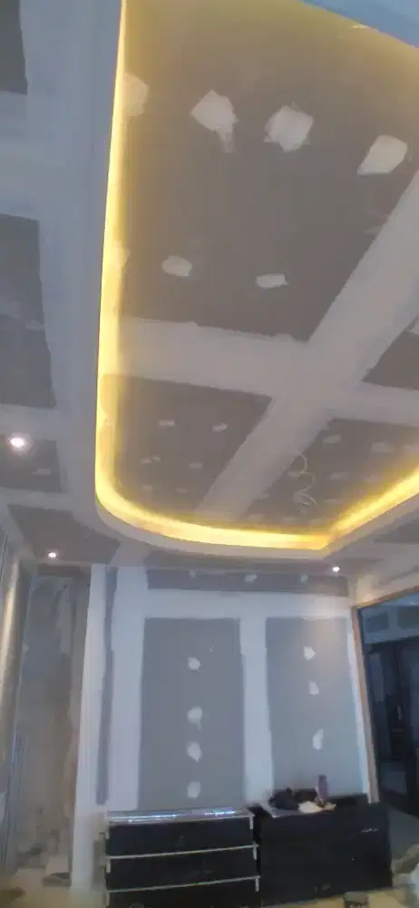 Jasa Pemasangan Plafon, Partisi Gypsum GRC PVC, pengecekan & wallpeper
