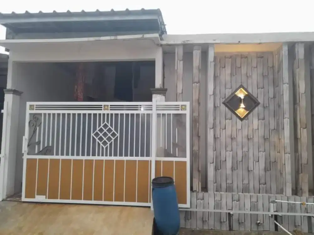 Pagar dorong grc tanpa plat