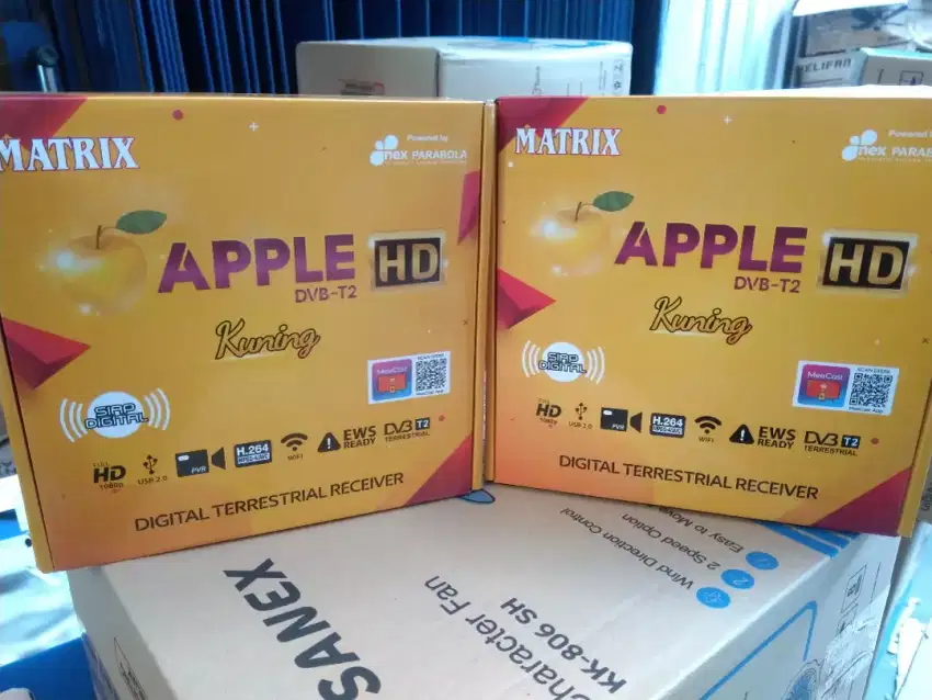 Set Top Box Matrix Apple Kuning STB Matrix HDTV DVB T2 Matrix Apple